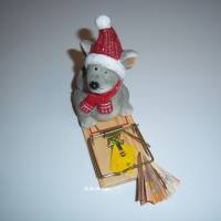 Geldgeschenk, ein paar Mäuse für dich, Geburtstag,Geschenk, Geldgeschenkverpackung,Weihnachten-Knete-Flocken Bild 1