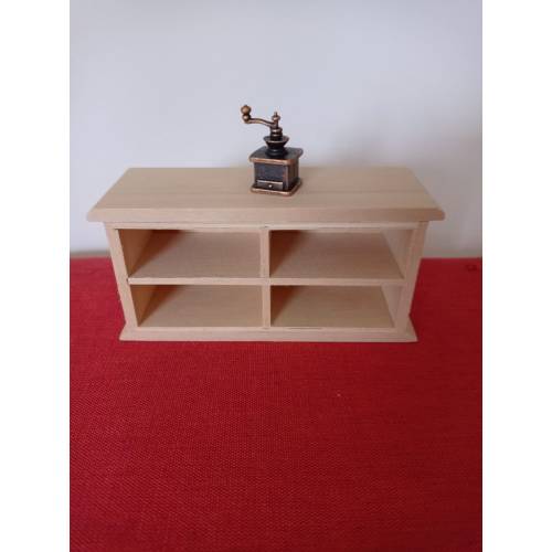 Miniatur Regal  oder Sideboard aus Holz -   zur Dekoration oder zum Basteln - Puppenhaus Wichteltür, Krippenbau,Diorama
