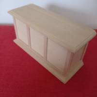 Miniatur Regal  oder Sideboard aus Holz -   zur Dekoration oder zum Basteln - Puppenhaus Wichteltür, Krippenbau,Diorama Bild 3