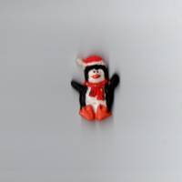 Miniatur Pinguin zur Dekoration oder zum Basteln für den Feengarten Wichteldorf, Wichteltür, Puppenhaus Bild 1