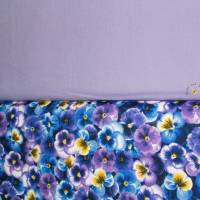 19,00 EUR/m Meterware Stiefmütterchen blau lila Timeless Treasures Designerstoff für Taschen Kissen Decken Accessoires Bild 4