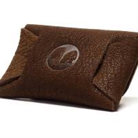 Karten Etui Geldbörse Echtes Leder Cards and Cash Buffalo Chocolate by Vickys World - Card Wallet Bag Bild 4