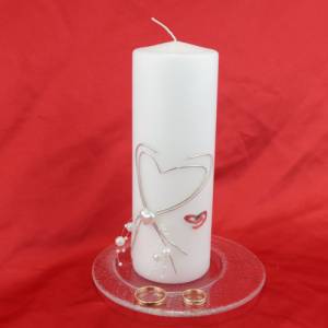 Exklusiver Glasteller in klarer Ausführung mit stilvollem Randdekor - Vielseitige Dekoidee für besondere Anlässe, Kerzen Bild 6