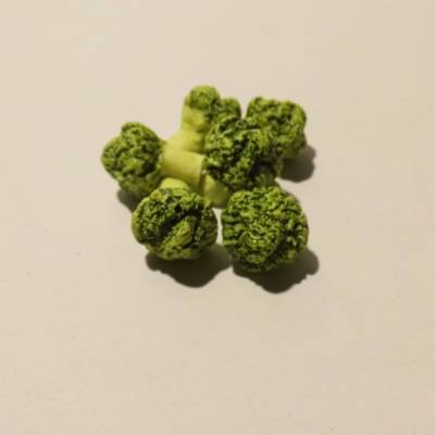 Miniatur 6 Stück Brokkoli - Broccoli - Puppenhaus oder  zur Dekoration oder zum Basteln - Wichteltür Krippenbau