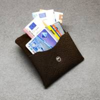 Karten Etui Geldbörse Echtes Leder Cards and Cash Buffalo Crust by Vickys World - Card Wallet Bag Bild 2