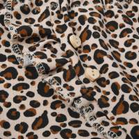 Babyhose mit Rüsche "Leopardenmuster" Animalprint beige-schwarz - Geschenk Geburt Taufe - ab Frühchen Gr. 38-40 Bild 2