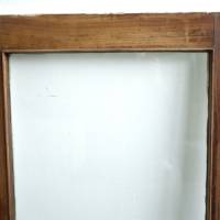 braunes Vintage Holzfenster mit 2 Glasscheiben Bild 8