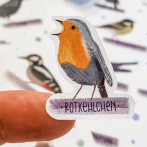 Sticker Singvögel | Aufkleber Bulletjournal | Journal Sticker | Sticker Natur & Vögel Bild 4