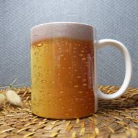 Keramik Tasse, Kaffeetasse 330 ml, Bier Bild 3