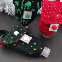 Desinfektionsmittel Anhänger / Handgeltasche mit Karabiner GOLD-STARS - Weihnachten, Advent | RÄUBERKIND Bild 2
