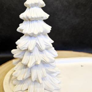 Fabelhaftes Tablett mit Tannenbaum und glänzendem Silbereffekt - Weihnachtsdekoration für jeden Anlass Bild 7