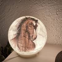 Glaslampe Pferde Mutter & Kind Bild 6
