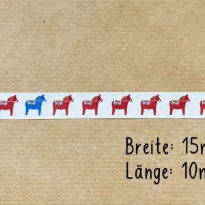Washi Tape | Dala Pferd | 10 m | Aufkleber | Bulletjournal | Journal Sticker Bild 3