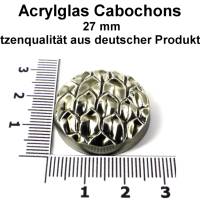 Acrylglas Cabochons - altsilber - ca. 27 mm Bild 1