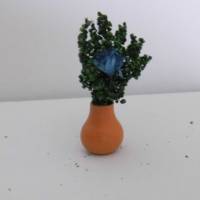 Miniatur Blumenvase - Puppenhaus Tisch  oder zur Dekoration oder zum Basteln - Wichteltür Krippenbau Feengarten Bild 4