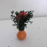 Miniatur Blumenvase - Puppenhaus Tisch  oder zur Dekoration oder zum Basteln - Wichteltür Krippenbau Feengarten Bild 5