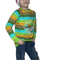 Handmade Pullover für Kinder - Größe 128 buntes Langarmshirt mit Motiv Bild 6