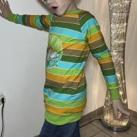 Handmade Pullover für Kinder - Größe 128 buntes Langarmshirt mit Motiv Bild 9