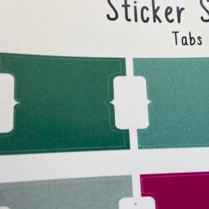 Sticker | Tabs | Aufkleber Bulletjournal | Journal Sticker | Register | Index | Pink Bild 5