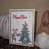 Weihnachtsgrußkarte / Rentier Glitzerkarten / Festliche Tannenbaumkarten / Sugar Spice Weihnacht / Weihnachtskarten Bild 3