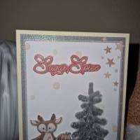 Weihnachtsgrußkarte / Rentier Glitzerkarten / Festliche Tannenbaumkarten / Sugar Spice Weihnacht / Weihnachtskarten Bild 4