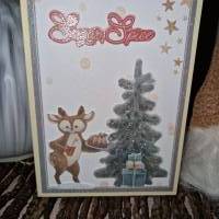 Weihnachtsgrußkarte / Rentier Glitzerkarten / Festliche Tannenbaumkarten / Sugar Spice Weihnacht / Weihnachtskarten Bild 5