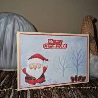Weihnachtskarte / Weihnachtsmann / Merry Christmas / Fest der Freude / Weihnachtskarte mit Santa / Weihnachtskarte mit S Bild 2