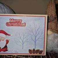Weihnachtskarte / Weihnachtsmann / Merry Christmas / Fest der Freude / Weihnachtskarte mit Santa / Weihnachtskarte mit S Bild 5