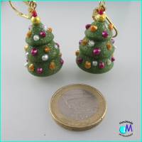 Witzige geschmückte Weihnachtsbäume als Ohrhänger ART6810 Bild 3