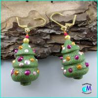 Witzige geschmückte Weihnachtsbäume als Ohrhänger ART6810 Bild 5