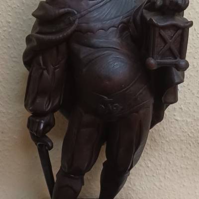 Handgeschnitzte Holzfigur - Oberammergau 1973