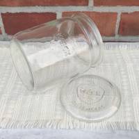 Weck Rillenglas 1 Liter - Einmachglas Einweckglas mit original Deckel - nur echt mit der Erdbeere Bild 1