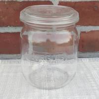 Ruhrglas Rillenglas 1 Liter - Einmachglas Einweckglas mit original Deckel Bild 2