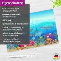 Illustrierte Unterwasserwelt für Kinder – 60 x 40 cm – Schreibunterlage aus hochwertigem Vinyl – Made in Germany! Bild 4