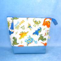 Kulturbeutel für Kinder mit Baby Dinos | Kulturtasche | Waschtasche | Windeltasche für unterwegs Bild 2