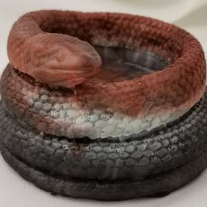 Teelichthalter Schlange Schlangenform aus Resin Epoxidharz in mehreren Varianten Bild 3