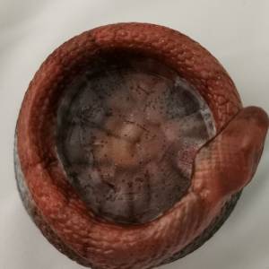 Teelichthalter Schlange Schlangenform aus Resin Epoxidharz in mehreren Varianten Bild 4