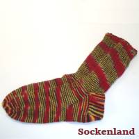 Einzelpaar Fan Socken Deutschland in Gr. 44/45, Herrenstrümpfe in schwarz, rot, gold, Herrensocken, Strümpfe für Fans Bild 1