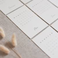 Tischkalender | Kalender 2024 | Kalender mit Kartenhalter aus Holz | Weihnachtsgeschenk | Mini Kalender | Schreibtisch Bild 8