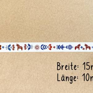 Washi Tape | Skandinavian Folklore | 10 m | Aufkleber | Bulletjournal | Journal Sticker | Watercolor Bild 3