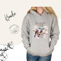 Hoodie Damen- Sweater mit Kängurutasche & einzigartigen Prints ,,Kuschel Wetter'' Bild 1