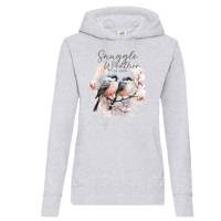 Hoodie Damen- Sweater mit Kängurutasche & einzigartigen Prints ,,Kuschel Wetter'' Bild 2
