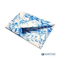 20 kleine Briefumschläge floral 032 blau, handgemacht, für Gutscheine / Visitenkarten Bild 2