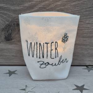 Lichtbeutel Lichterbeutel Winterzauber für Led Teelichter Bild 1