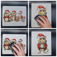 Mousepad, Mauspad, Weihnachten, Weihnachtsmaus, Advent, Weihnachtsmäuse Bild 1