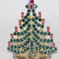Vintage Weihnachtsbaum aus Strass Bild 1