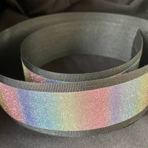 Webband Sparkling Rainbow, 1 Meter,  38mm breit Bild 3