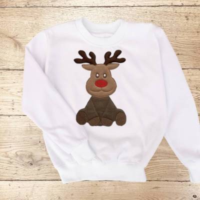 Stickdatei Doodle Rentier 2, Elch Weihnachten Set 900