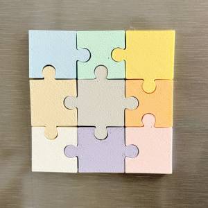 Kühlschrank Magnete “Puzzle” 3 x 3 Teile – Pastell Bild 4