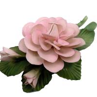 Capodimonte Porzellan Rose - DUCHESSE DE BRABANT - 80er Jahre für Franklin Mint Bild 1